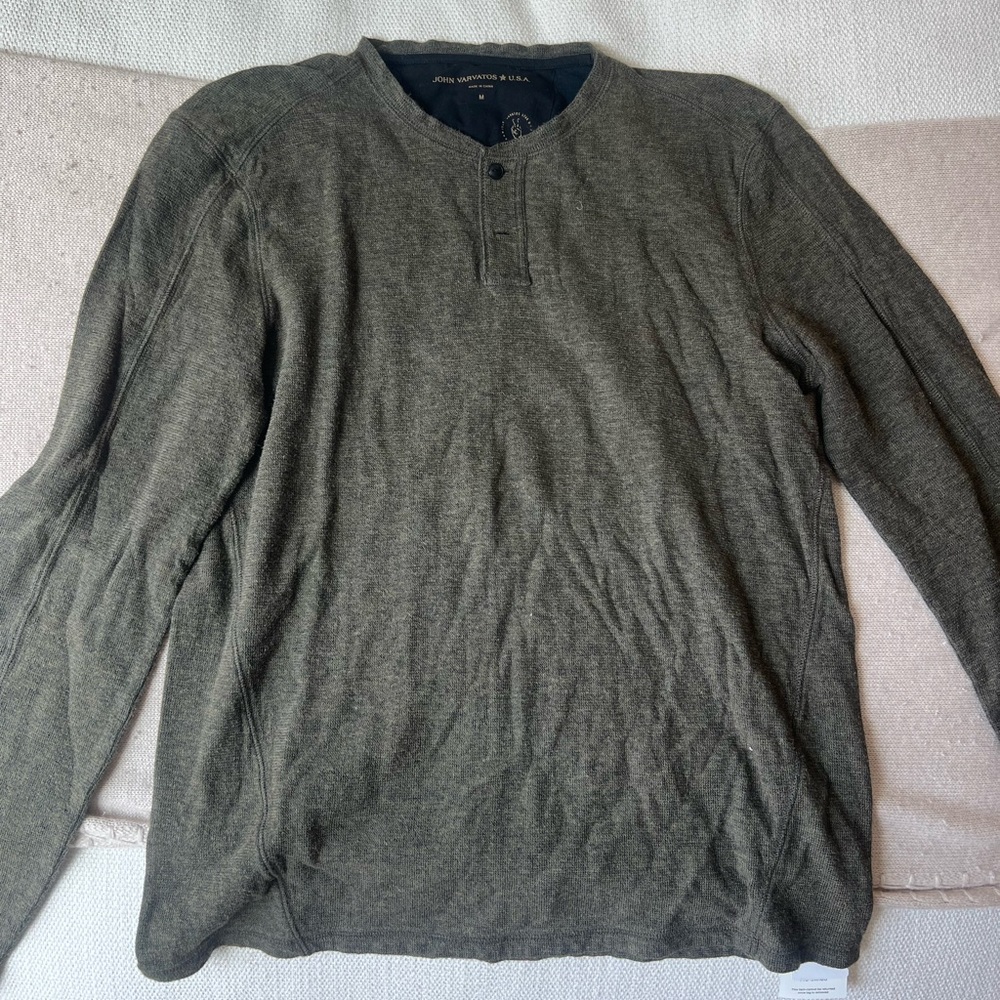 John Varvatos Forest Green Pullover